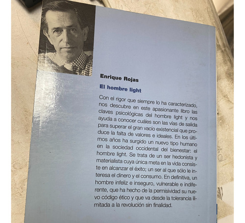 Libro- El Hombre Light- Enrique Rojas- Booket. (Usado)