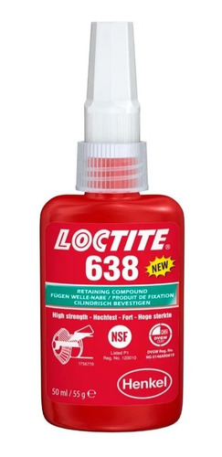 Adesivo Trava Rolamento/bucha Loctite 638 - 50g - Loctite