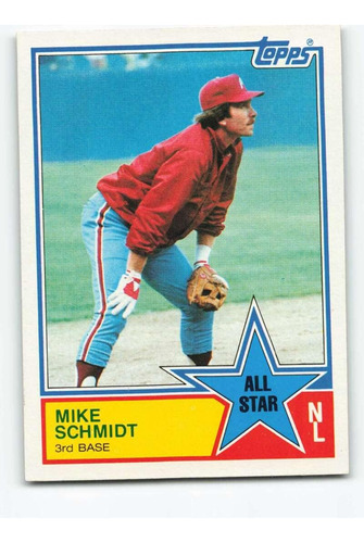 1983 Topps 399 Mike Schmidt As Philadelphia Phillies Tarjeta