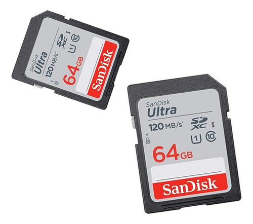 Memoria Camaras Digitales 64gb Class 10 Sd Ultra Sandisk Pc