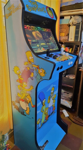 Imagen 1 de 5 de Multijuego Arcade Retro Hyperspin 2 Jugadores Simpsons