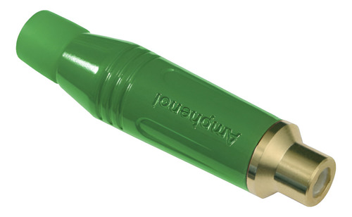 Ficha Conector Rca Hembra Amphenol Acjr-grn, Color Verde