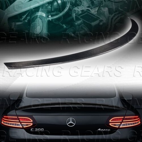 Real Carbon Fiber Trunk Spoiler Fit 17-21 Mercedes C200  Mmi