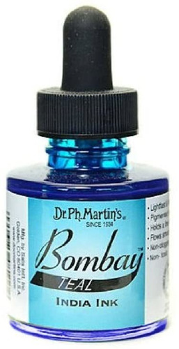 Dr. Ph. Martin's Bombay India Tinta, 1.0 Oz, Verde Azulado