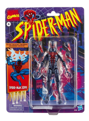 Marvel Legends Retro Spiderman 2099 Figura Hasbro Nueva