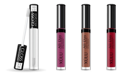 Imagen 1 de 7 de Kit De Labios All Day Xulu Cosmeticos