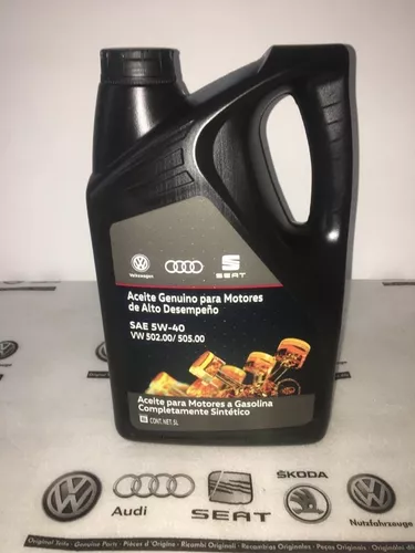 Aceite Sintético 5w40 Gasolina Grupo Vw Seat Audi 1lt