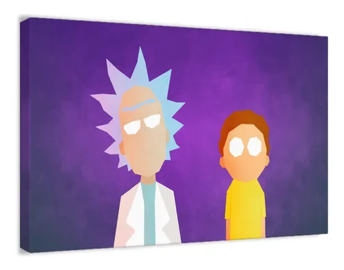 comprar Cuadro Moderno Rick & Morty, Recamara, Oficina 60x40cm