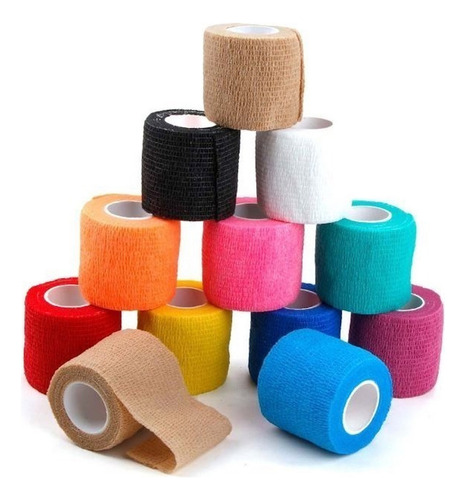 Pack 4 Venda Cinta Autoadherente 5 Cm. X 4.5 M. Color Variados