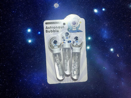 12 Burbujas Para Niños Astronautas Bolos Piñatas Fiesta