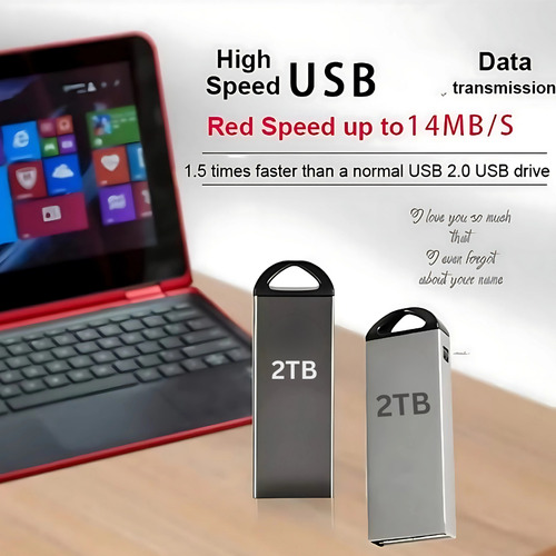 Memoria Usb 2tb Alta Velocidad 3.0 (2000 Gb) Flash Drive 115