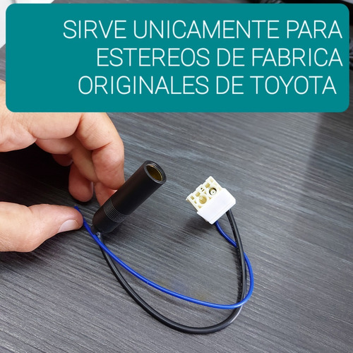 Adaptador Antena Estereo Fabrica Original Hiace 2011 A 2021