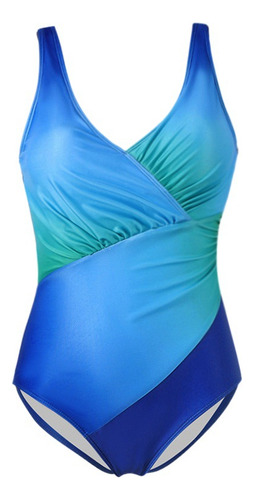 Traje De Baño De Una Pieza En Color Degradado Para Mujer De