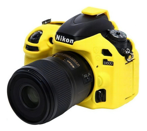 Capa De Silicone Para Nikon D600 E D610 - Amarela