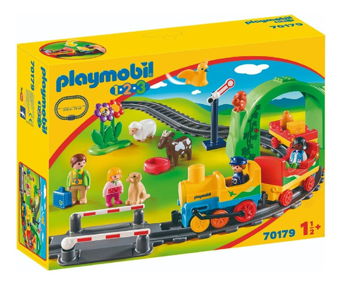 Playmobil 123 Mi Primer Tren 70179 Set De Muñecos Nene C