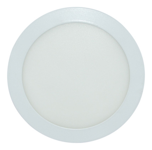 Lampara Superficial Led Redonda 12 W Color Blanco Luz De Oro