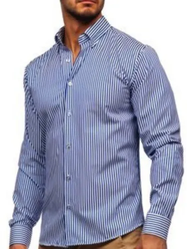 Camisa rayas azul y blanca hombre new arrivals