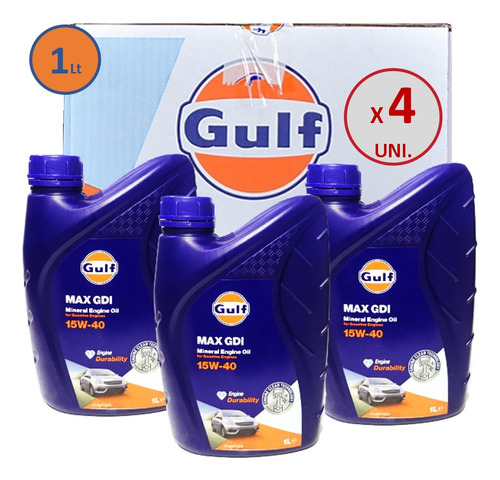 Aceite 15w40 Mineral Gulf Max Gdi, Api Sp Sn Sm Original *
