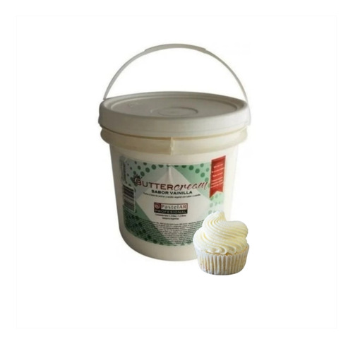 Balde Crema Butter Cream Para Decorar X2.5kg - Cotillón Waf