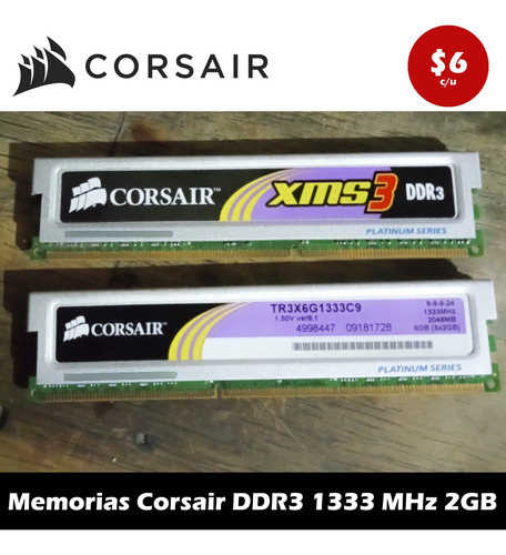 Medoria Ram Ddr3 Corsair Xms3