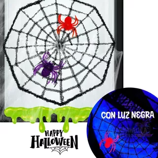 para carnaval decoración de casa 300 g Ysislybin Red de telaraña luminosa para Halloween jardín con 12 arañas negras decoración de Halloween fiestas Halloween 