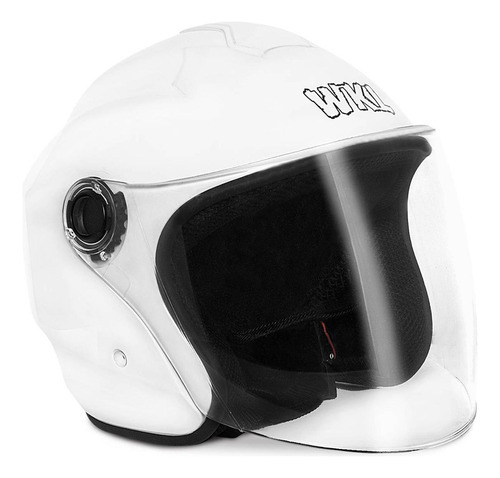 Casco Motocicleta Certificado Dot Abierto Abatible Moto Wk Color Blanco Tamaño del casco M