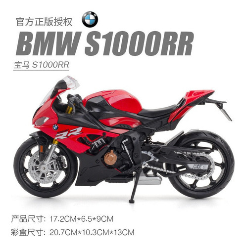 1 :12 Bmw Honda S1000rr Aleación Moto [u]