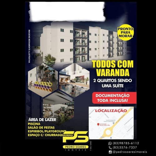 Apartamento Com 2 Dormitórios À Venda, 60 M² Por R$ 122.000 - Muçumagro - João Pessoa/pb - Ap4355