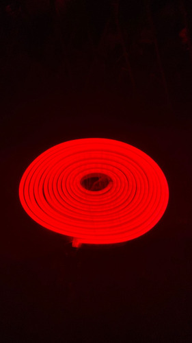 Fita Led Neon 5m Com Corte De 2,5cm, Alto Brilho - Vermelho