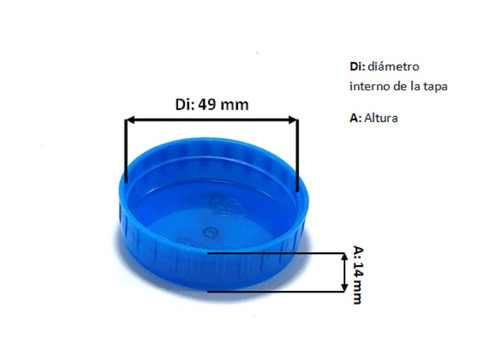 Imagen 3 de 8 de 1* M Tapa 49 Rosa Para Garrafón De Agua Tipo Bonafon C/l