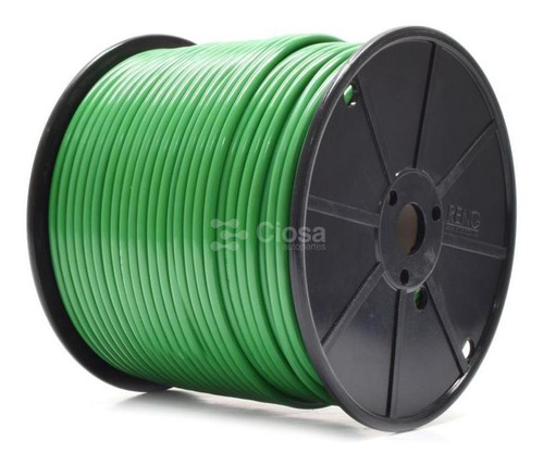 Cable Flexible Automotriz Calibre 14 Verde Carrete 100 Mts