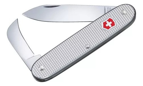 Navaja Victorinox Aluminio Estriada Swiss Army 2 Hojas