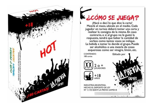 Hot - La Previa Games - Juego De Mesa En Español