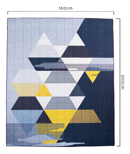 Tapete Sala Estilo Nórdico 200x160 Cm Suavidad Elegancia Ancho 100 cm Color Triangulos Grises Diseño de la tela Triángulos Grises Largo 200 cm