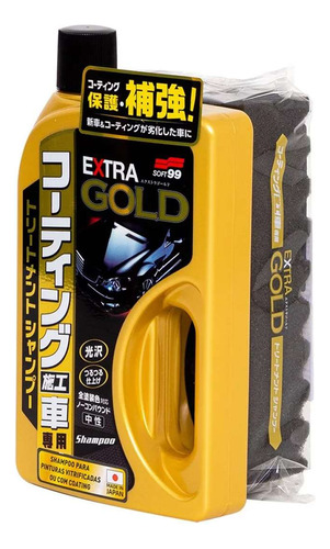 Shampoo Extra Gold Para Pinturas Vitrificadas 750ml Soft99