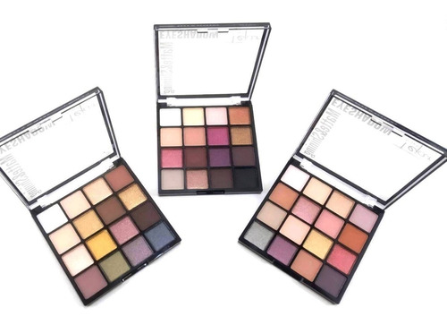 Paleta Sombras Compacta Matte & Shinning Tejar X 3 Unidades