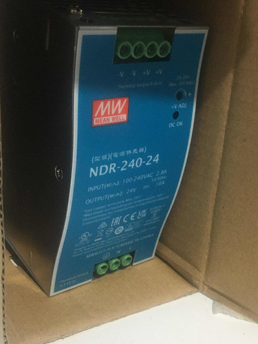 Ndr-240-24 Fuente De Poder 10a 24v Mean Well (Usado)