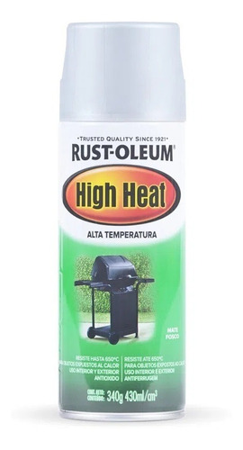 Aerosol Alta Temperatura Plata Mate 650° C Rust Oleum