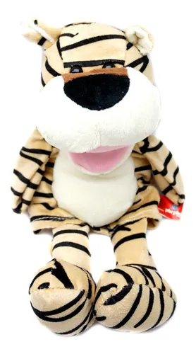 Titere Mano Peluche Tigre Patas Largas Selva Felino Juguetes