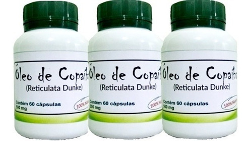 Imagem 1 de 1 de Kit 3 Copaíba 180 Capsulas 6 Meses De Uso Continuo