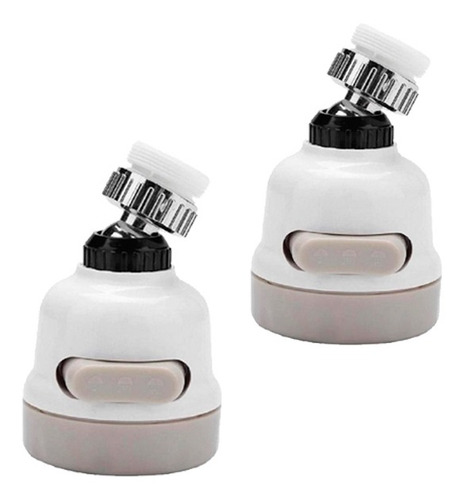 Kit 2 Bicos Torneira Pulverizador Flexível Cozinha 3 Ajustes