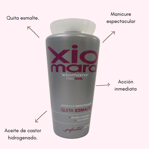 Quita Esmalte Acción Inmediata 1l Xiomara