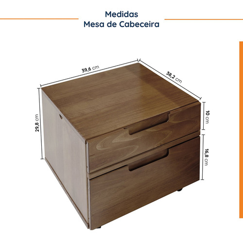 Cama Solteiro Multifuncional Madeira Maciça Irara Cabecasa