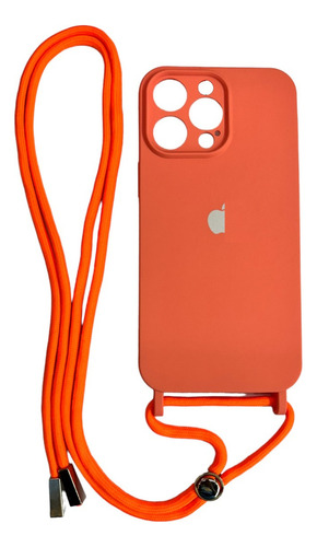 Funda Colgante Silicona Felpa Cordon Para iPhone 14 Pro Max