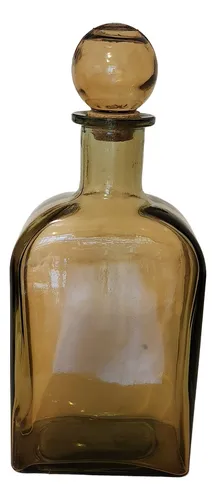 Botella Grande De Vidrio 100% Reciclado 45x19x10,5cm