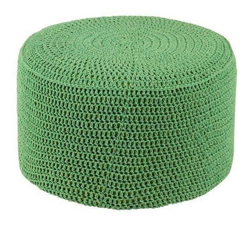 Puff Pastilha Crochê Verde - Stay Puff