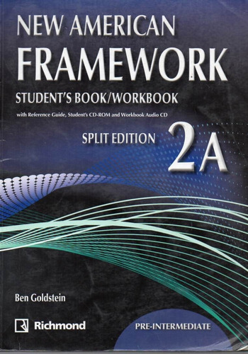 New American Framework Student S Book Workbook 2 A   