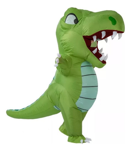 Disfraz Inflable De Dinosaurio De Boca Grande Para Adulto