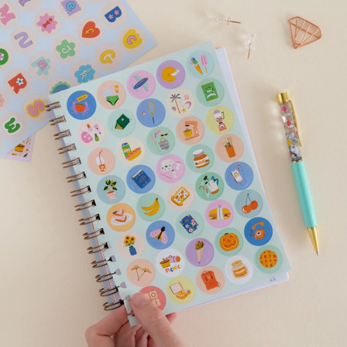 Imagen 2 de 2 de Set De Stickers Para Agendas Y Cuadernos