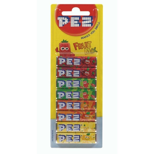 Pez Pastilhas Refil 8 Pastilhas Cada Refil Fruit Mix Play